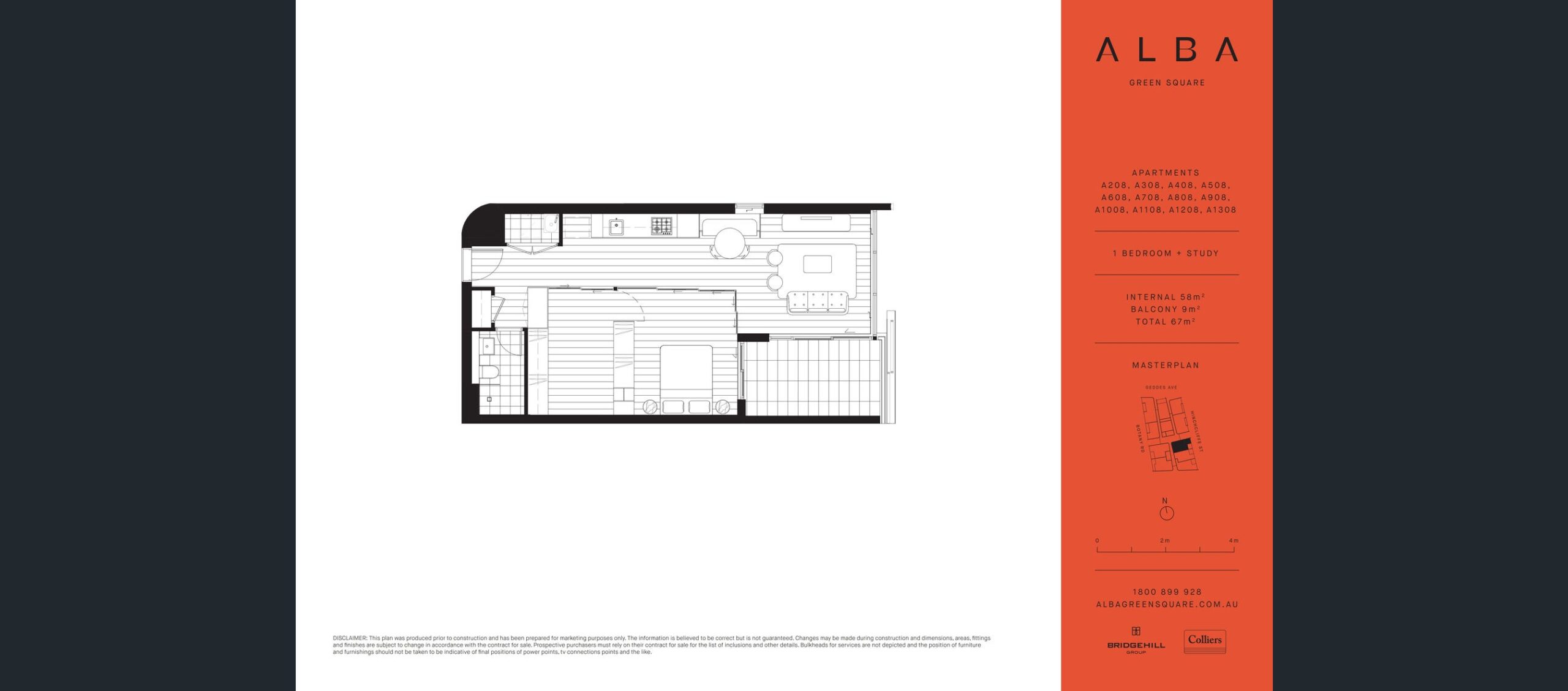 Mặt bằng căn hộ điển hình 1PN