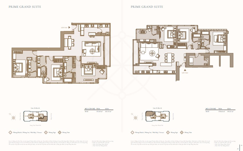 Mặt bằng căn hộ điển hình Grand Marina Saigon
