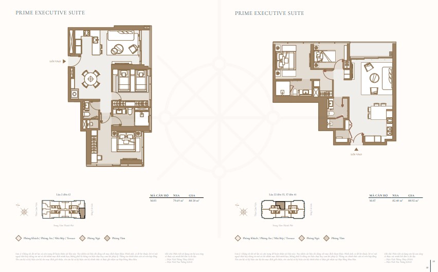 Mặt bằng căn hộ điển hình Grand Marina Saigon