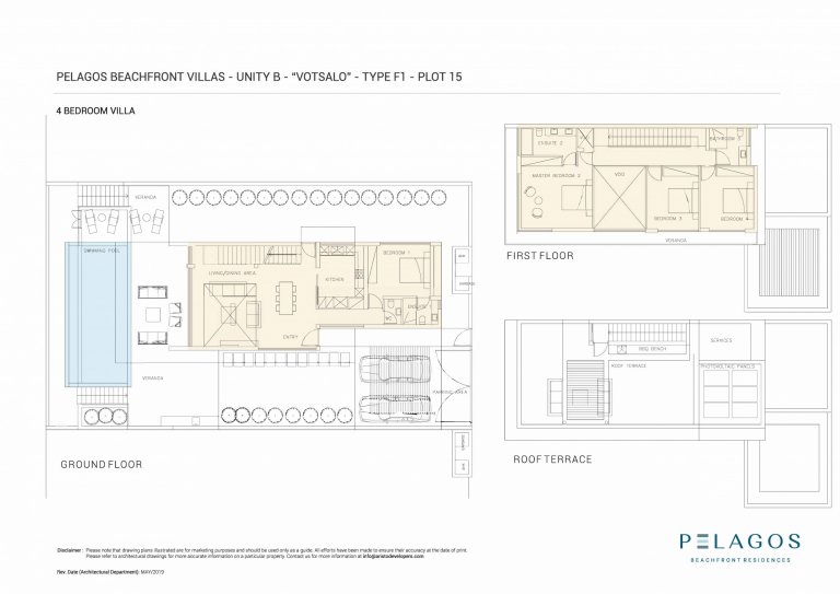Mặt bằng Villas 4PN